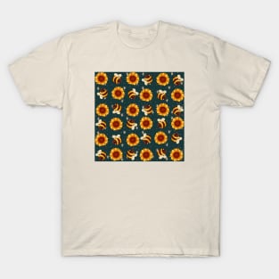 Bees & sunflower T-Shirt